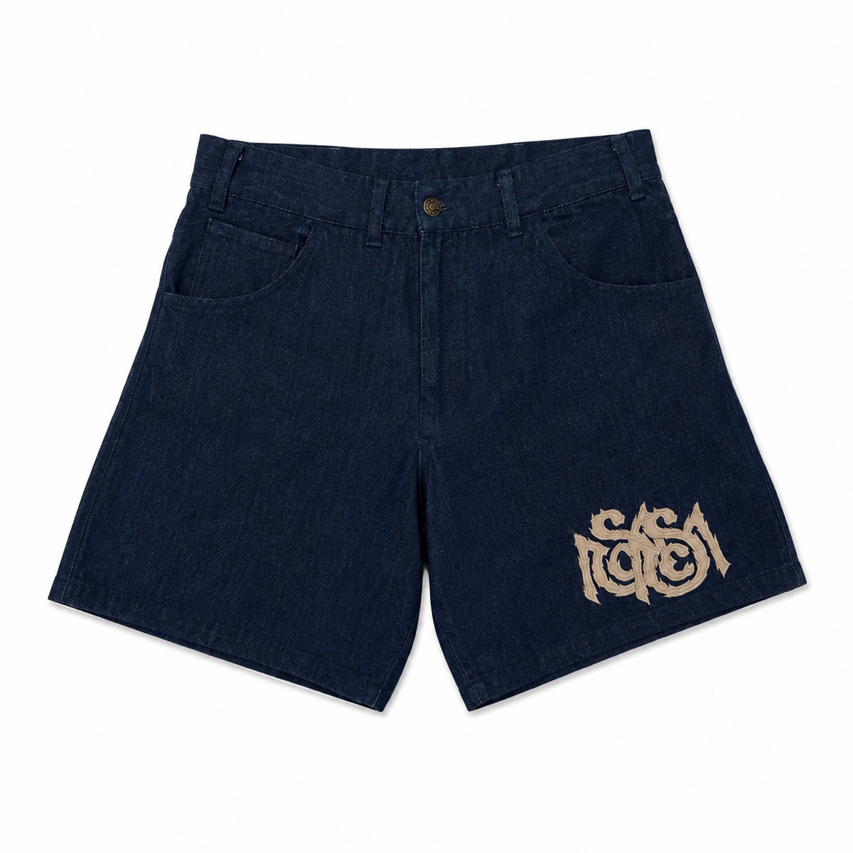 "OFF THE CLOCK" Denim Jorts
