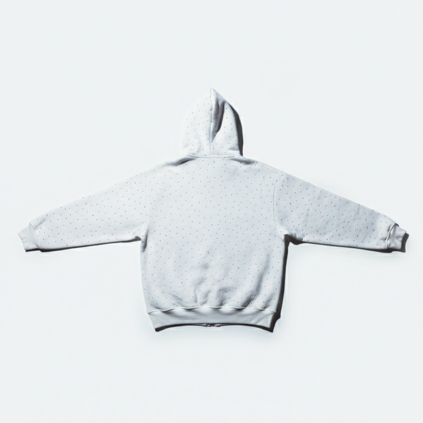 BLACK STONES FULL ZIP-UP HOODIE